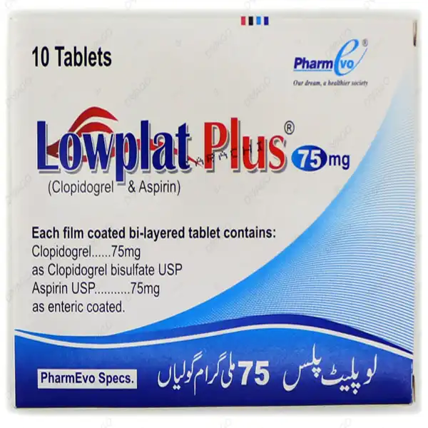 Lowplat Plus Tablets 75/75mg